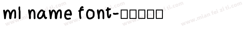 ml name font字体转换